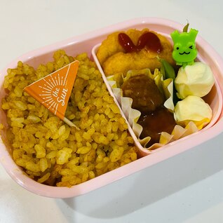 味付けはカレールーだけ★カレーピラフ